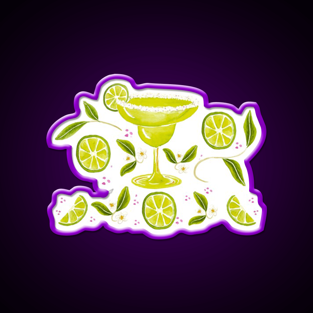 Margarita Party Cocktail Bar Decor Led Neon Sign Rgb Color - Shineneon