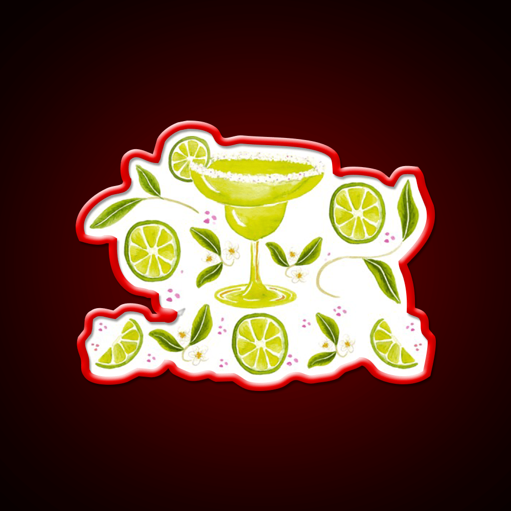 Margarita Party Cocktail Bar Decor Led Neon Sign Rgb Color - Shineneon