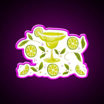 Margarita Party Cocktail Bar Decor Led Neon Sign Rgb Color - Shineneon