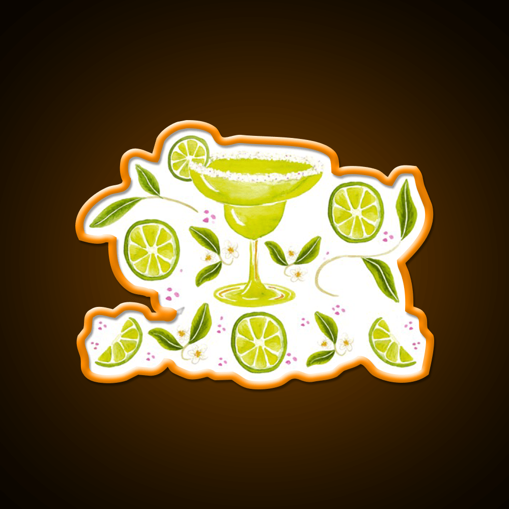 Margarita Party Cocktail Bar Decor Led Neon Sign Rgb Color - Shineneon