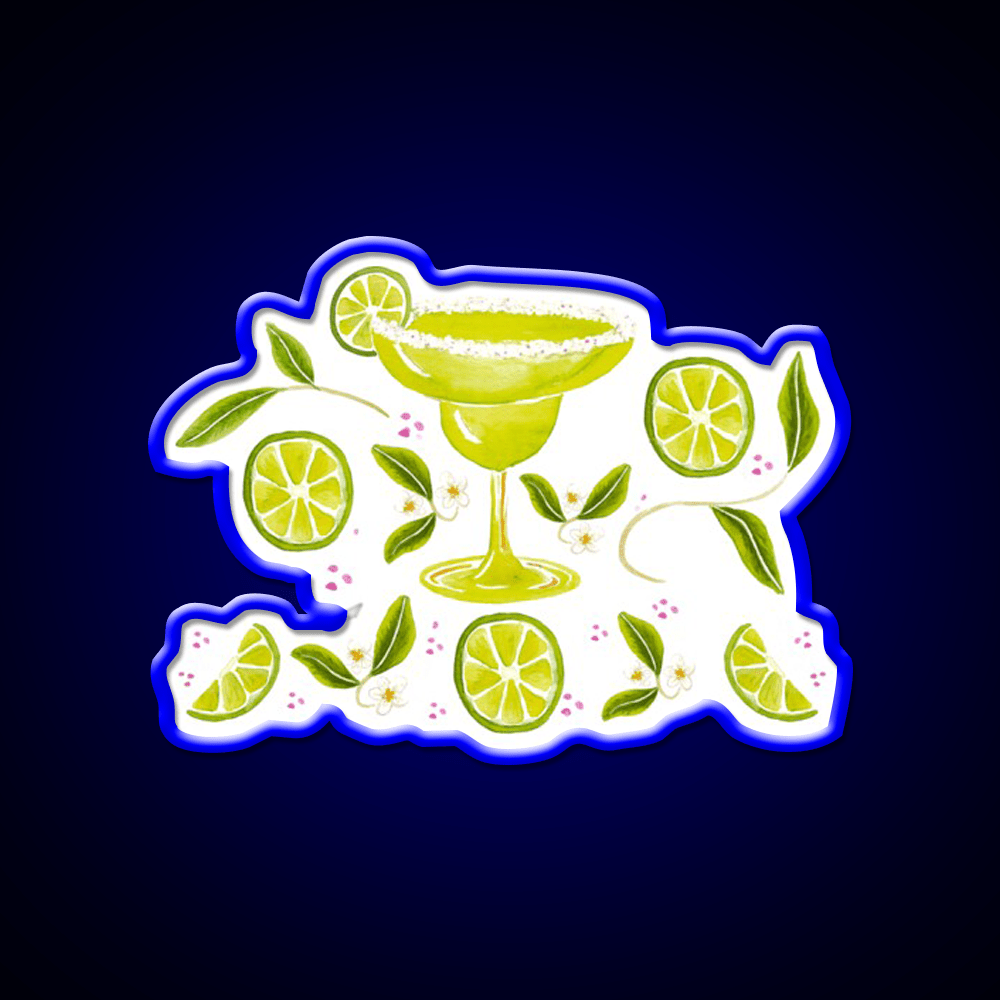 Margarita Party Cocktail Bar Decor Led Neon Sign Rgb Color - Shineneon