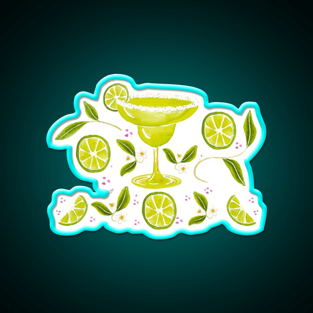 Margarita Party Cocktail Bar Decor Led Neon Sign Rgb Color - Shineneon