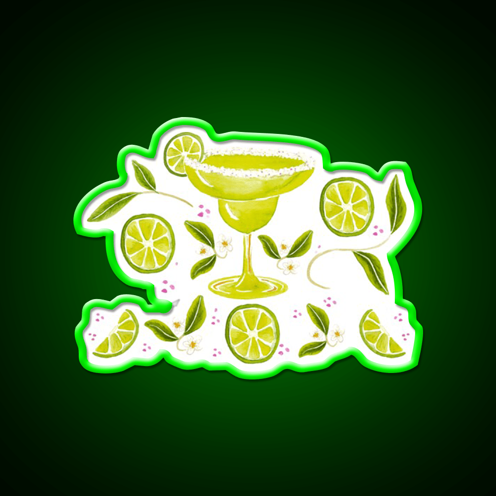 Margarita Party Cocktail Bar Decor Led Neon Sign Rgb Color - Shineneon