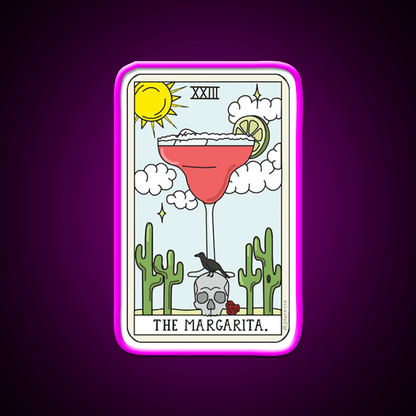 Margarita Reading Party Drink Tequila Led Neon Sign Rgb Color - Shineneon