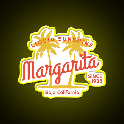 Margarita Since 1938 Liquid Sunshine Party Drink Tequila Led Neon Sign Rgb Color - Shineneon