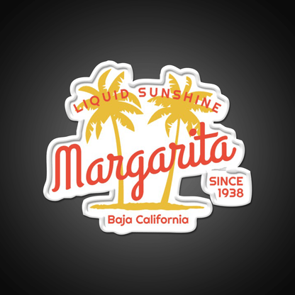 Margarita Since 1938 Liquid Sunshine Party Drink Tequila Led Neon Sign Rgb Color - Shineneon