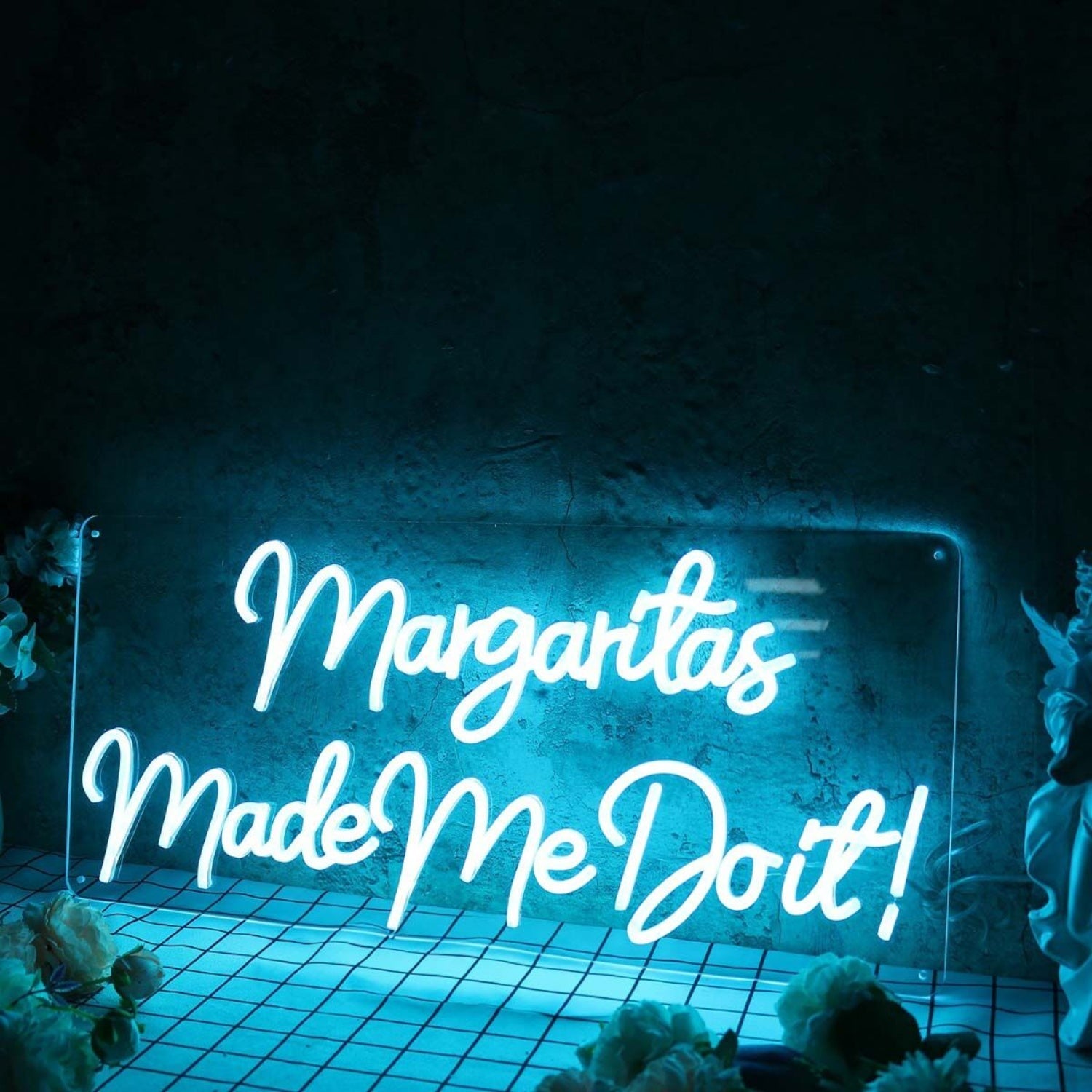 Margaritas Made Me Do It Blue Led Neon Sign - Shineneon