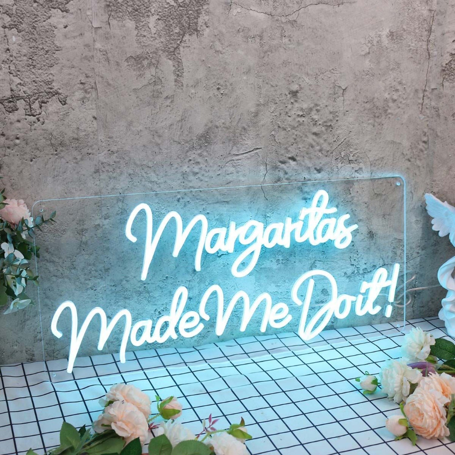 Margaritas Made Me Do It Blue Led Neon Sign - Shineneon
