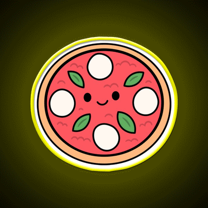Margherita Pizza Fast Food Led Neon Sign For Burger Place Rgb Color
