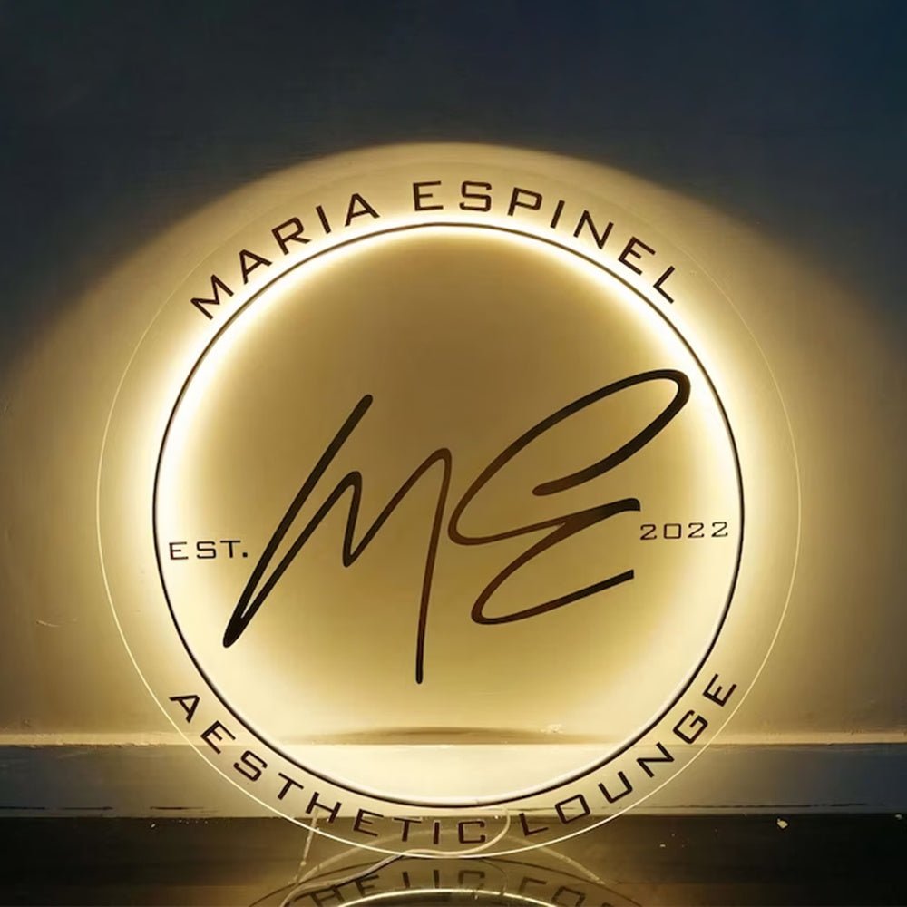 Maria Espinel Lounge Acrylic Business Logo Sign - Shineneon