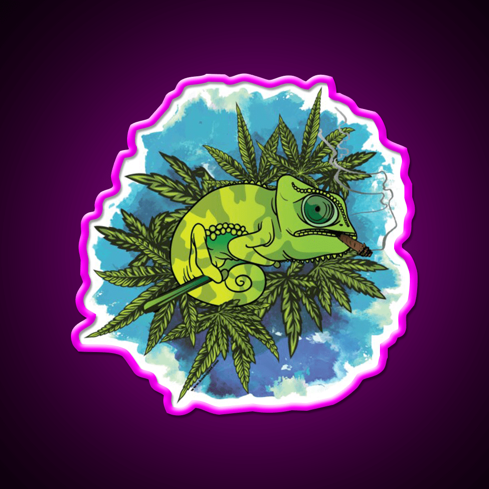 Mariguana Hemp Inspired Green Leaf Led Neon Sign Rgb Color - Shineneon