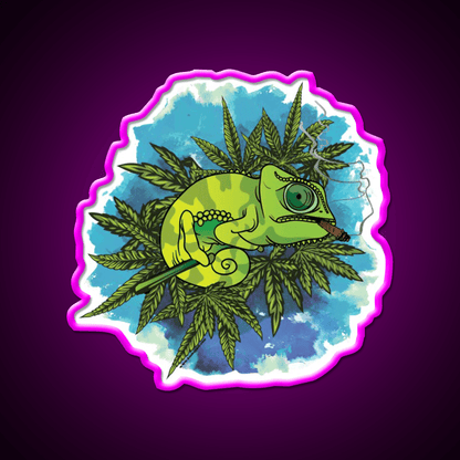 Mariguana Hemp Inspired Green Leaf Led Neon Sign Rgb Color - Shineneon