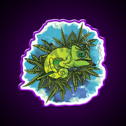 Mariguana Hemp Inspired Green Leaf Led Neon Sign Rgb Color - Shineneon