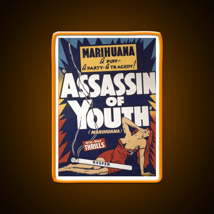 Marihuana Assassin Of Youth Hemp Inspired Green Leaf Led Neon Sign Rgb Color - Shineneon