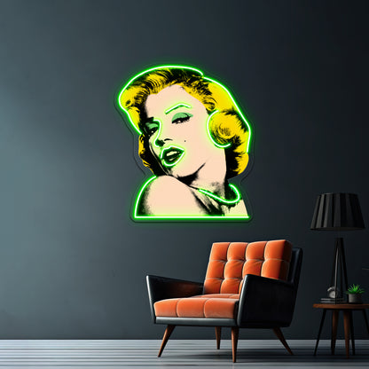 Marilyn Artwork Neon Wall Signs - LED neon sign view 9