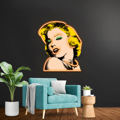 Marilyn Artwork Neon Wall Signs - LED neon sign view 6