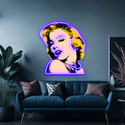 Marilyn Artwork Neon Wall Signs