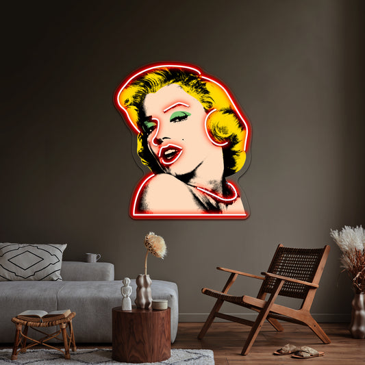 Marilyn Artwork Neon Wall Signs