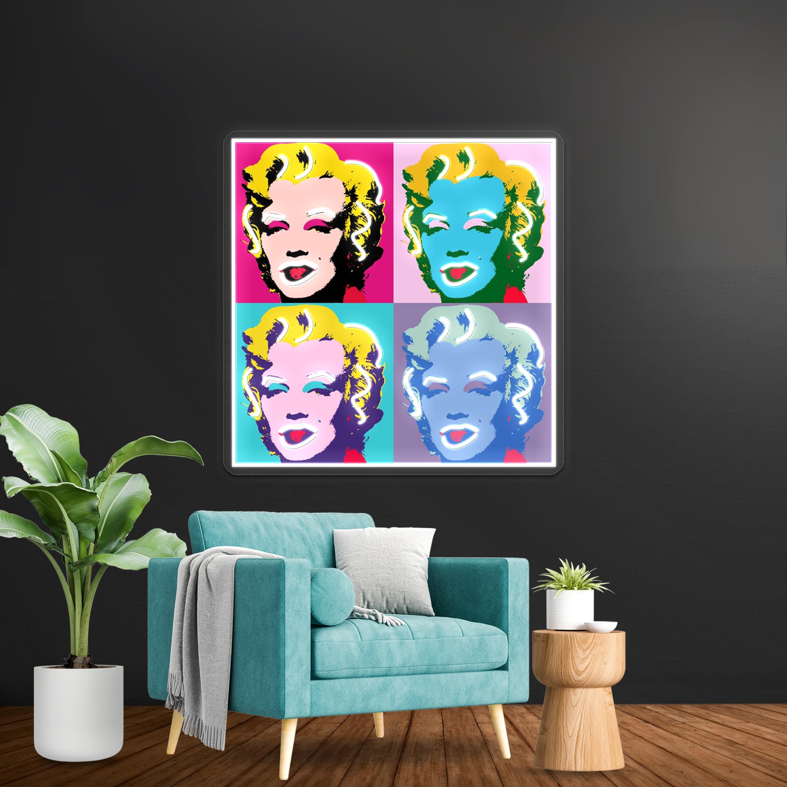Marilyn Monroe Art Artwork Led Neon - LED neon sign view 8