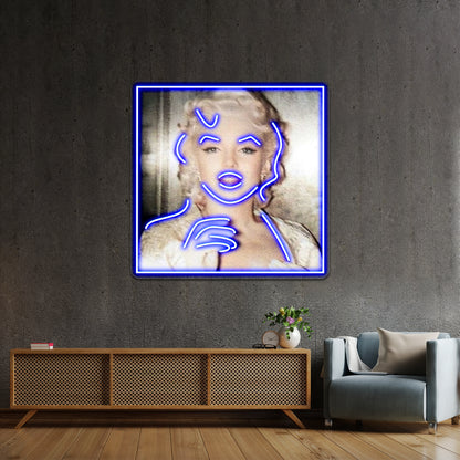 Marilyn Monroe Artwork Led Neon - LED neon sign view 5