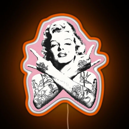 Marilyn Monroe Rgb Led Neon Sign Pop Wall Art - Shineneon