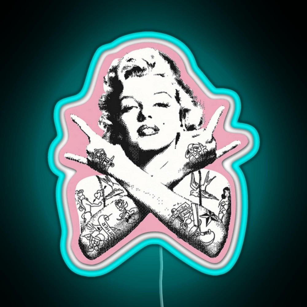 Marilyn Monroe Rgb Led Neon Sign Pop Wall Art - Shineneon