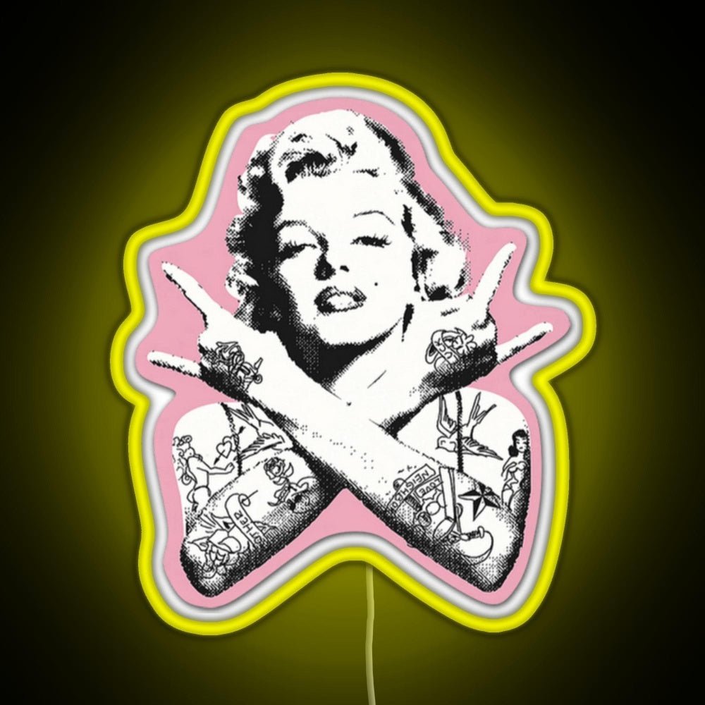 Marilyn Monroe Rgb Led Neon Sign Pop Wall Art - Shineneon