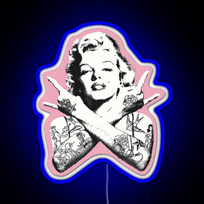 Marilyn Monroe Rgb Led Neon Sign Pop Wall Art - Shineneon