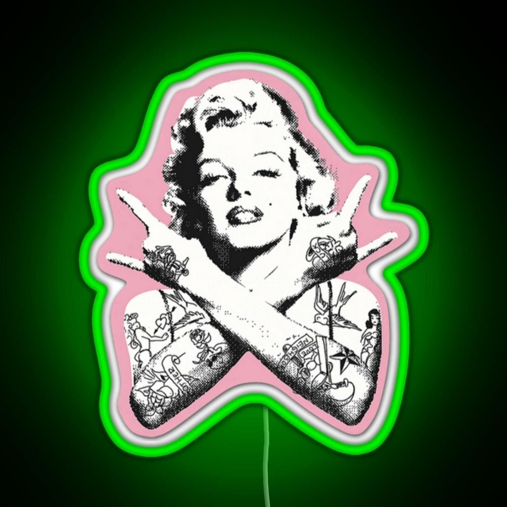 Marilyn Monroe Rgb Led Neon Sign Pop Wall Art - Shineneon