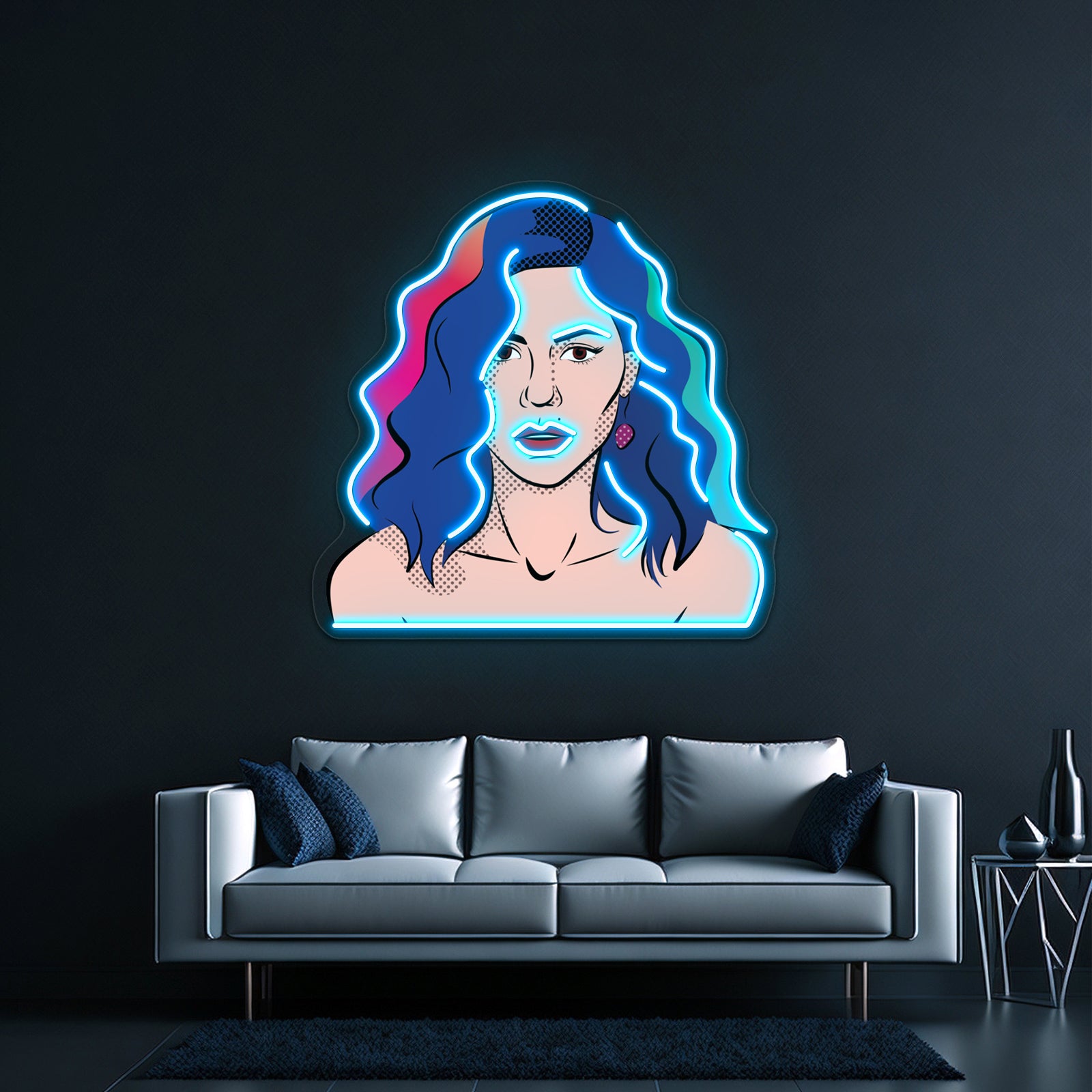 Marina The Diamonds Froot Artwork Neon Wall Signs - Size and dimension reference