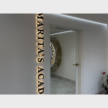 Maritas Academy 3D Backlit Channel Letters Led Light Sign - Shineneon