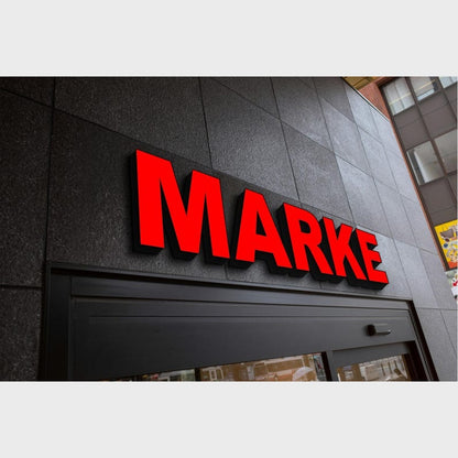 Marke 3D Frontlit Channel Letters Led Light Sign