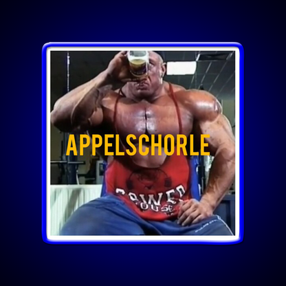 Markus R Hl Bodybuilding Abbelschorle Meme Gym Fitness Led Neon Sign Rgb Color - LED neon sign view 5