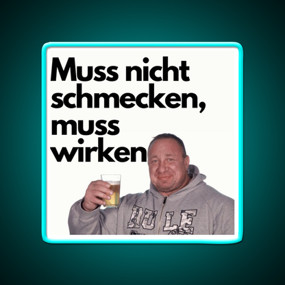 Markus Ruhl Meme Beer Bar Decor Led Neon Sign Rgb Color - Size and dimension reference