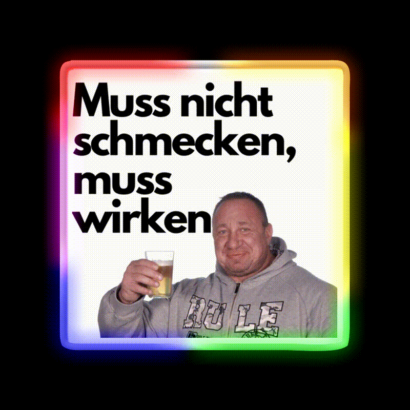 Markus Ruhl Meme Beer Bar Decor Led Neon Sign Rgb Color - LED neon sign close-up detail