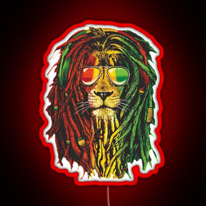 Marley Funny Men Rasta Lion Who Love Rgb Led Neon Sign Pop Wall Art - Shineneon
