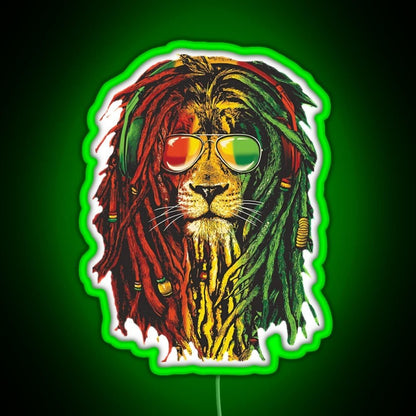 Marley Funny Men Rasta Lion Who Love Rgb Led Neon Sign Pop Wall Art - Shineneon