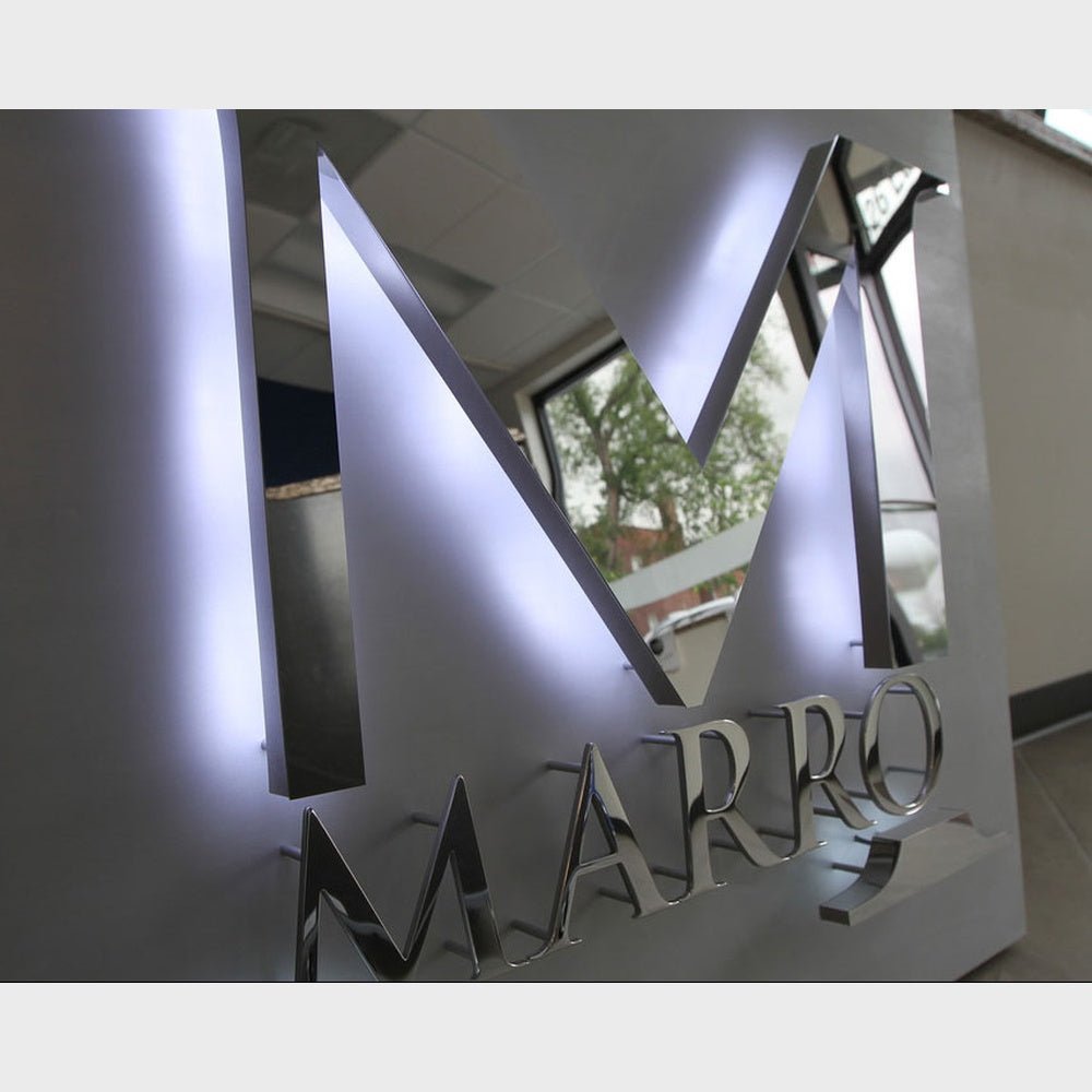 Marro 3D Backlit Channel Letters Led Light Sign - Shineneon