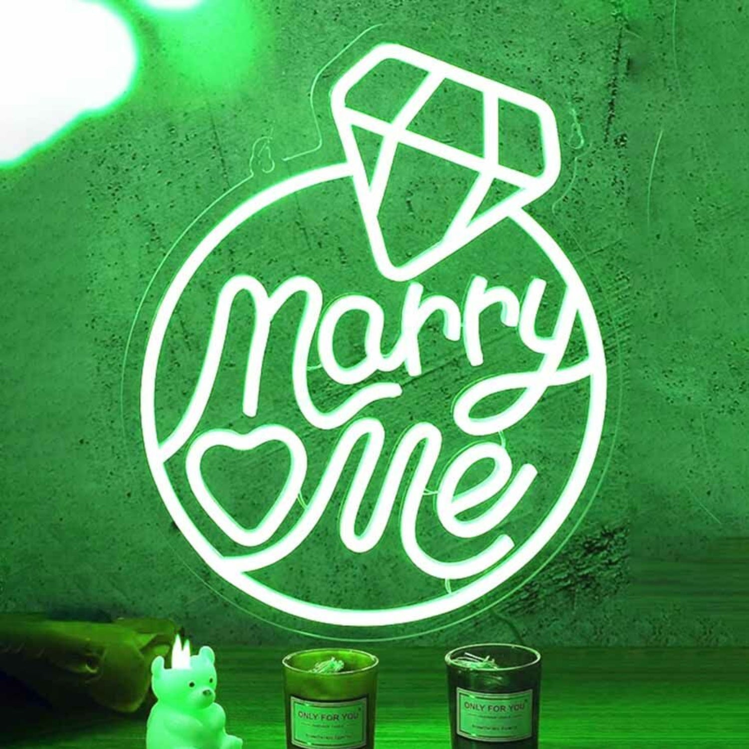 Marry Me Diamond Ring Neon Sign | Shineneon