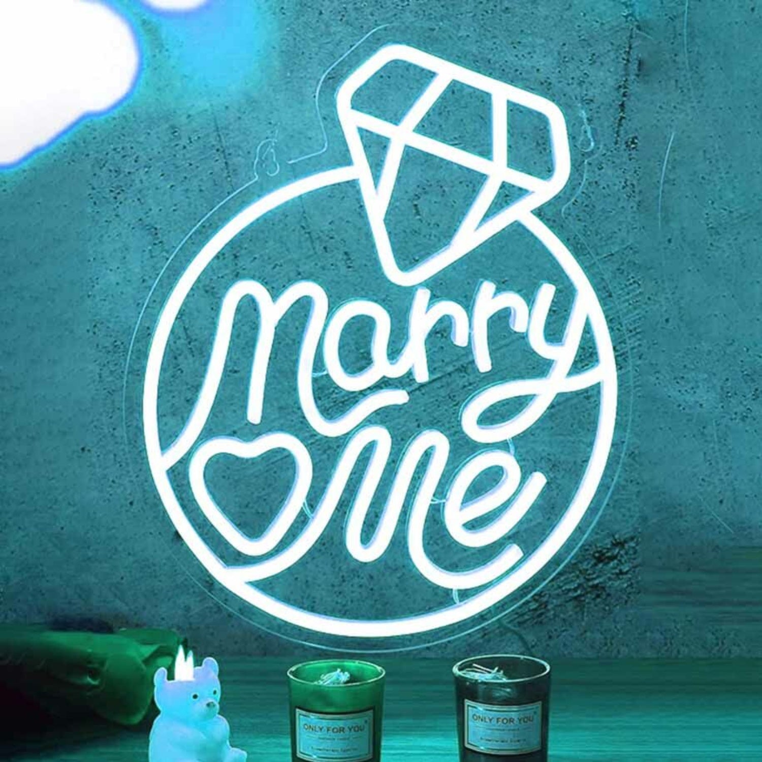 Marry Me Diamond Ring Neon Sign | Shineneon