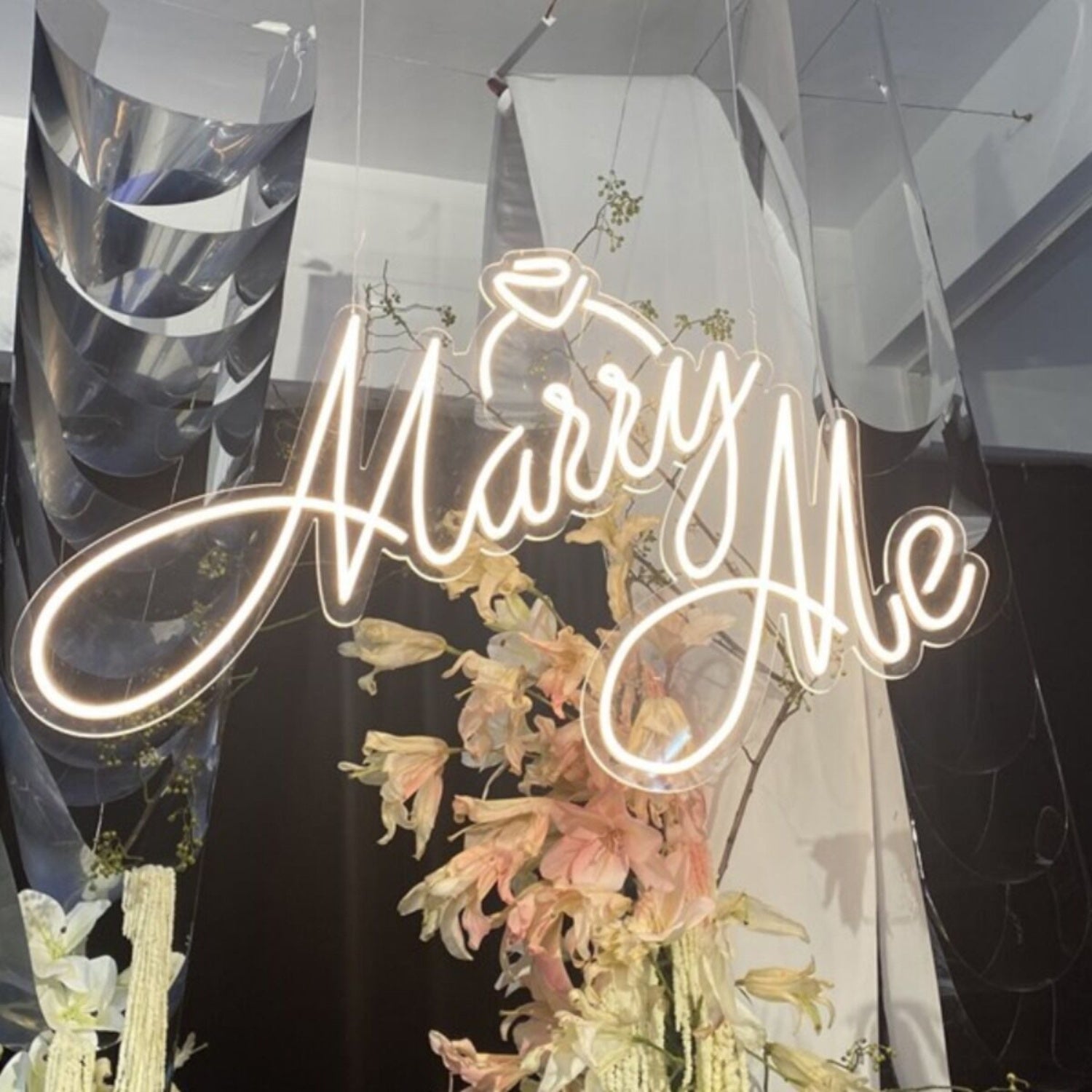 Marry Me Romantic Wedding Letters Style 1 Neon Sign | Shineneon