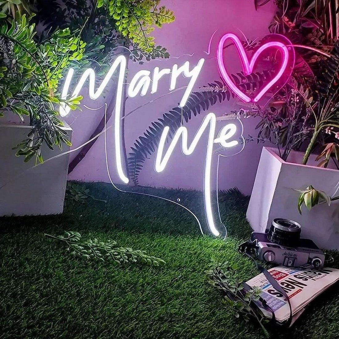 Marry Me Wedding Led Sign Business Neon Sign - Shineneon