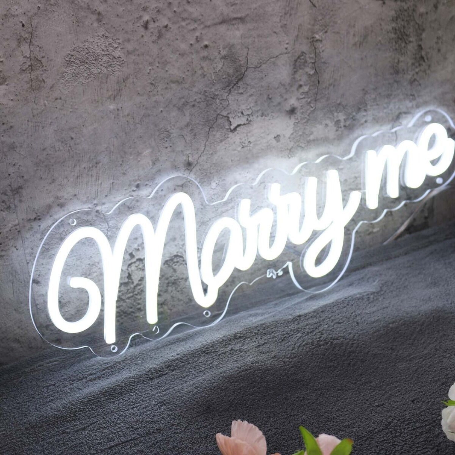 Marry Me White Led Neon Sign - Shineneon