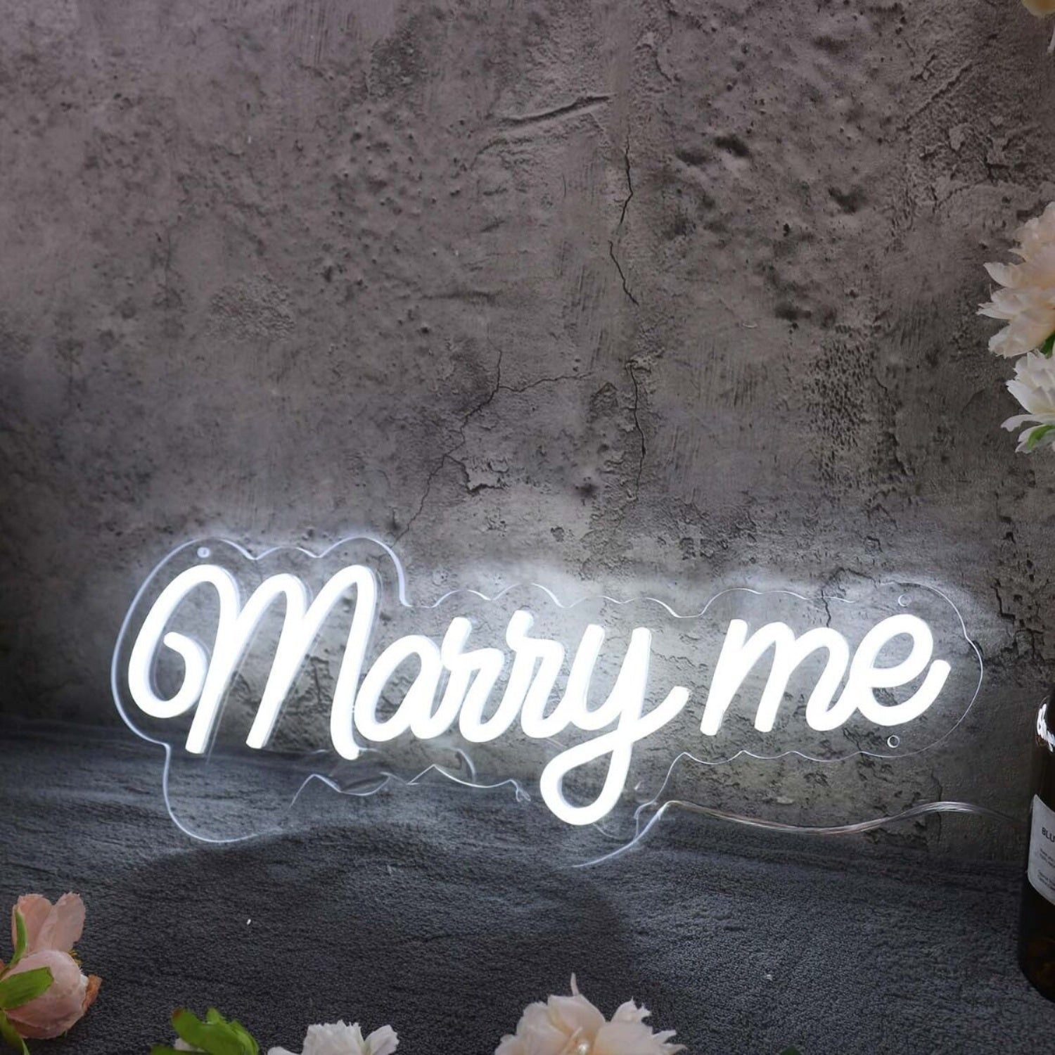 Marry Me White Led Neon Sign - Shineneon