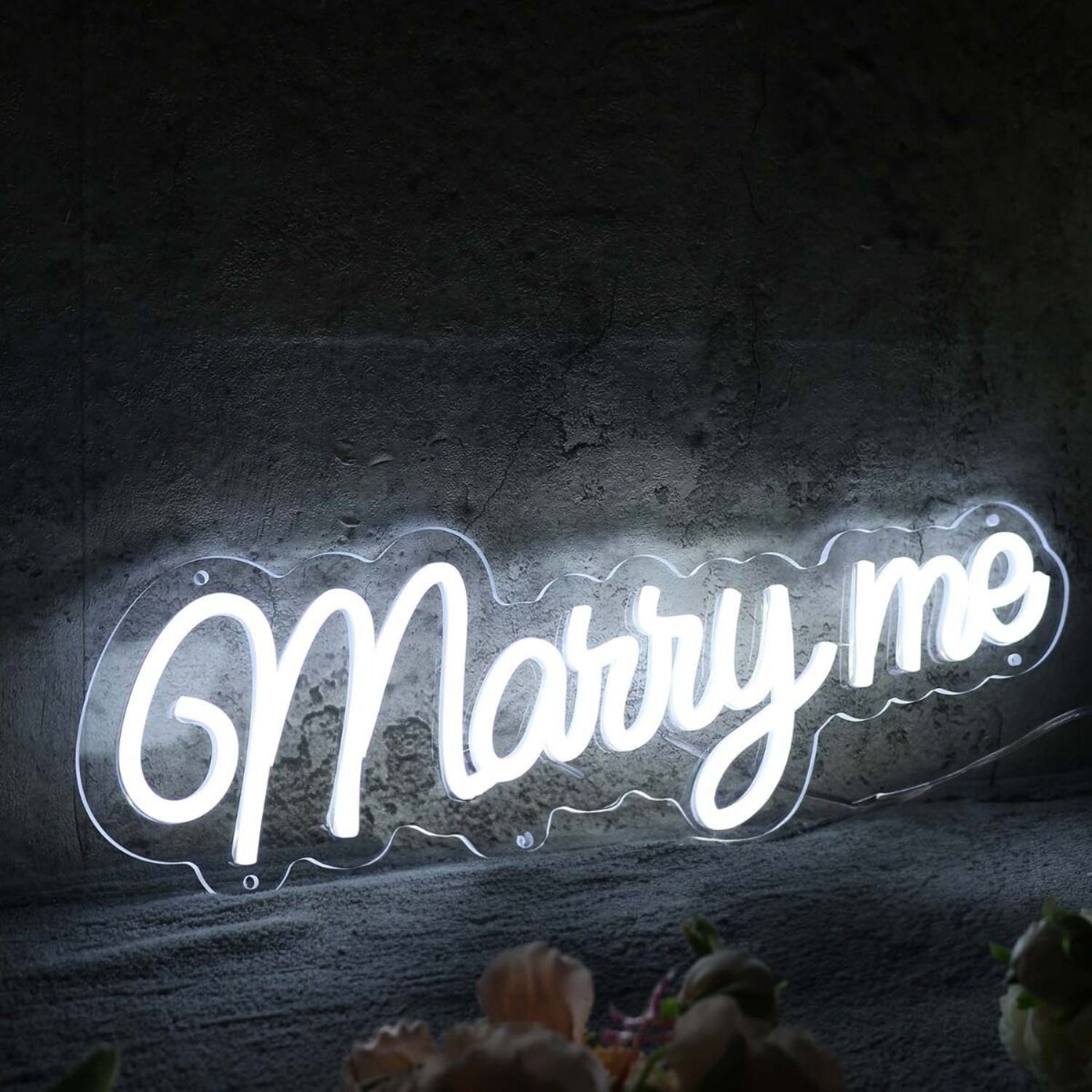 Marry Me White Led Neon Sign - Shineneon