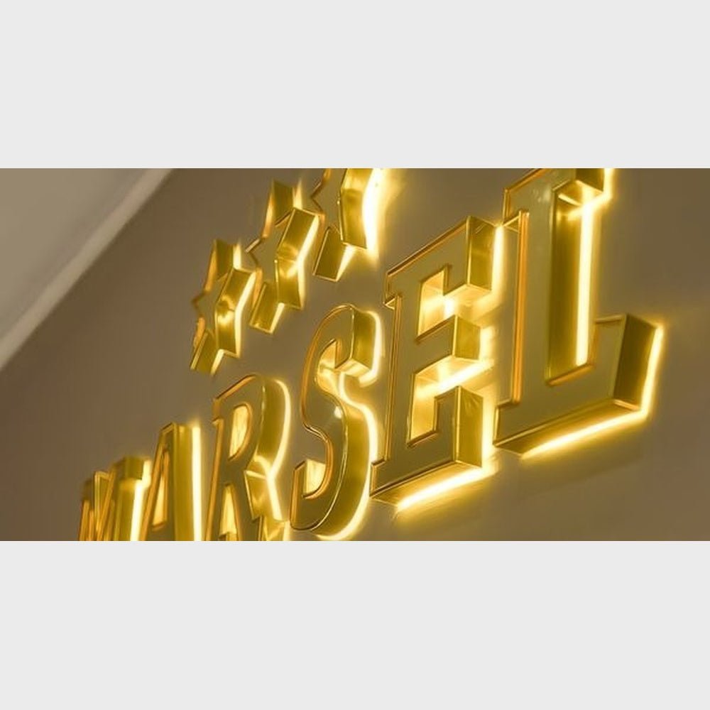 Marsel 3D Backlit Channel Letters Led Light Sign - Shineneon