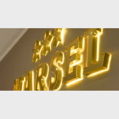 Marsel 3D Backlit Channel Letters Led Light Sign - Shineneon