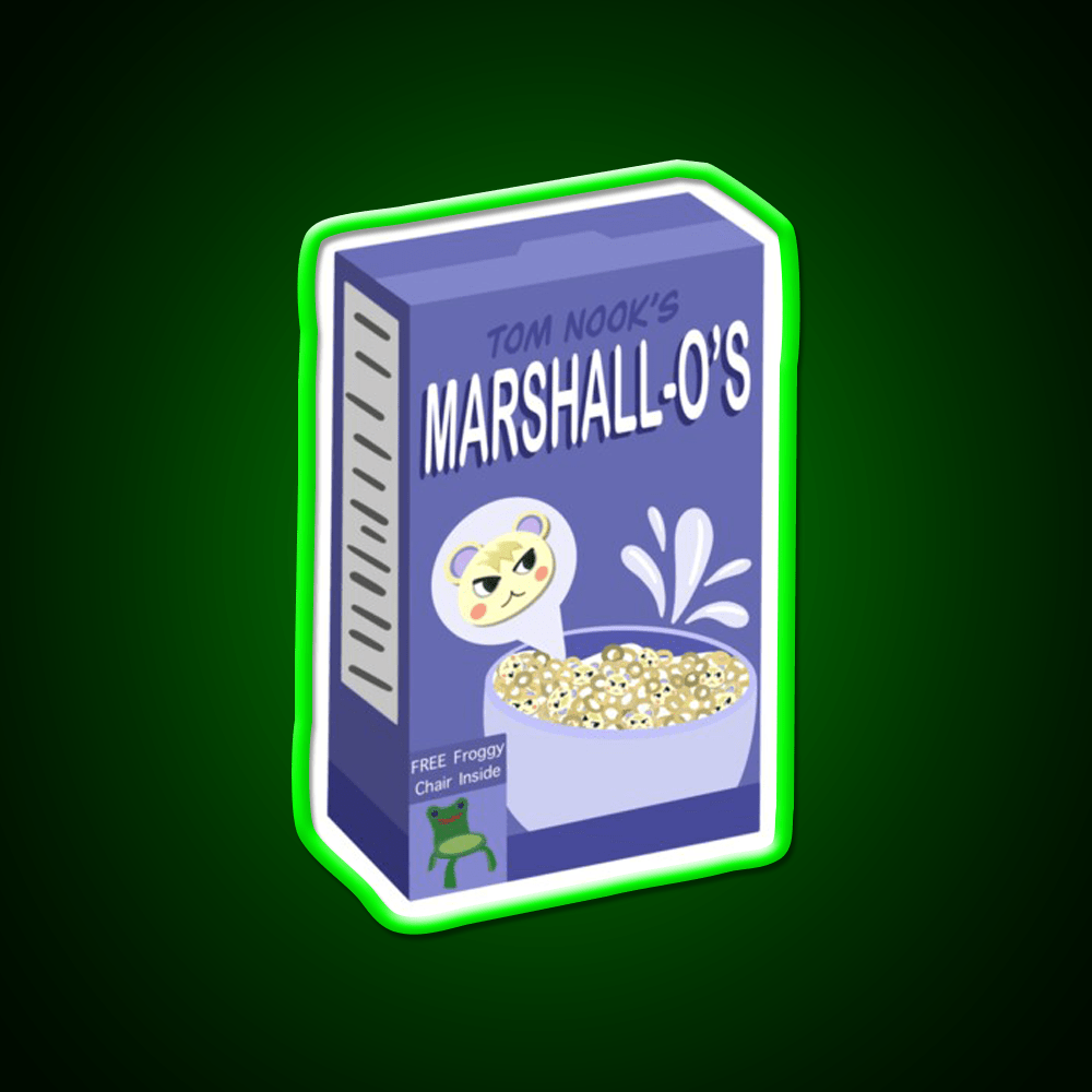 Marshall O S Cereal Snack Food Led Neon Sign Rgb Color - Shineneon