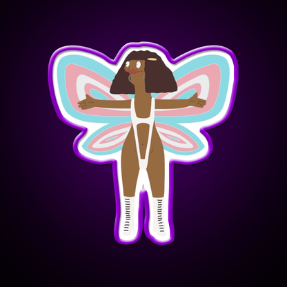 Marshmallow Trans Fairy Fast Food Led Neon Sign For Burger Place Rgb Color - Shineneon