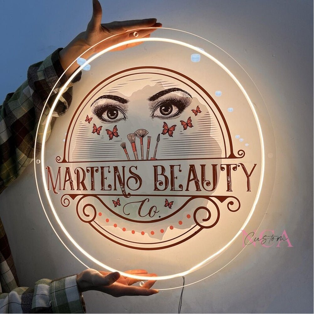 Martens Beauty Acrylic Business Logo Sign - Shineneon